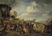 Cornelis de Wael A Camp by the Ruins Germany oil painting artist